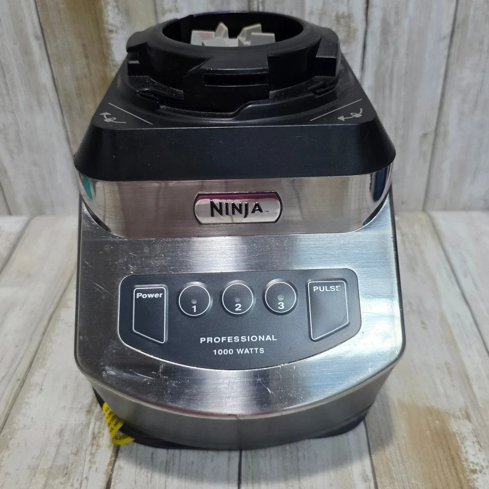 Ninja Professional 1000 Watts Blender Motor Base Replacement Silver Black NJ600